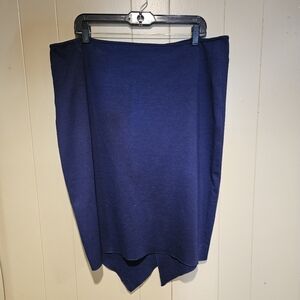 Serena Williams Mid-Length Skirt, Plus Size 16, Royal Blue, Stretchy